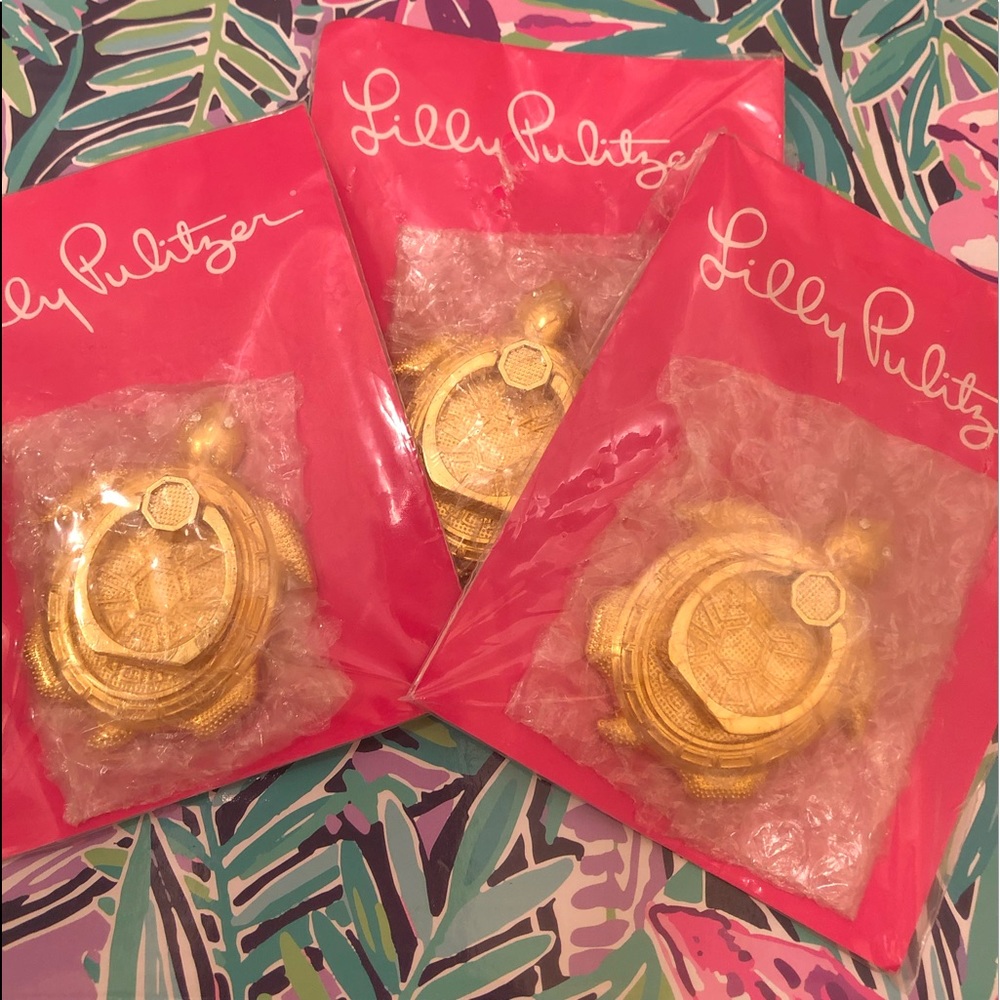 🍃🌸 Lilly Pulitzer Sea Turtle Phone Ring 🌸🍃 - Picture 6 of 6
